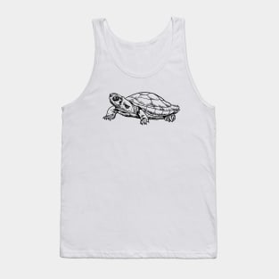 Turtle Hand Drawn Tank Top